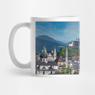 Old town of Salzburg with Hohensalzburg Fortress Mug